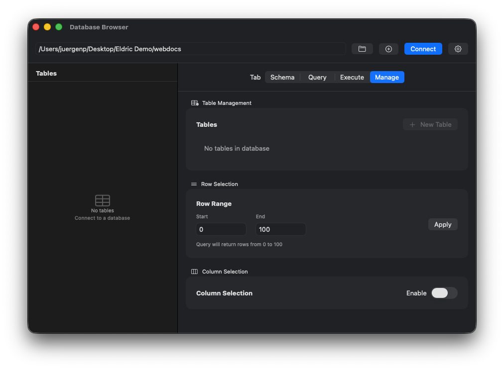 Database Browser
